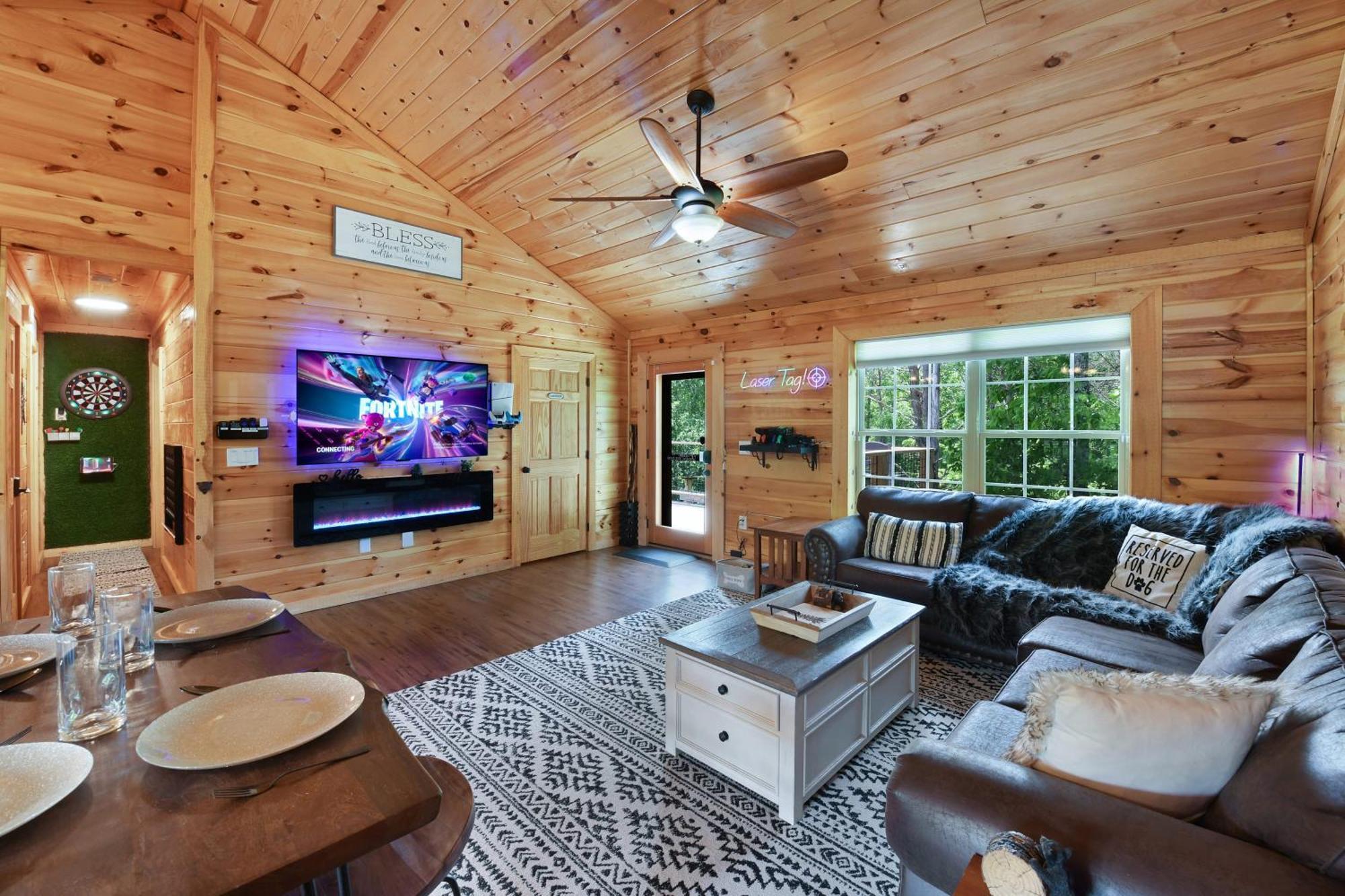 Enchanted Forest Cabin And Teepee! Lights & Laser Show! Private Hot Tub! Unique Stay! Sevierville Buitenkant foto