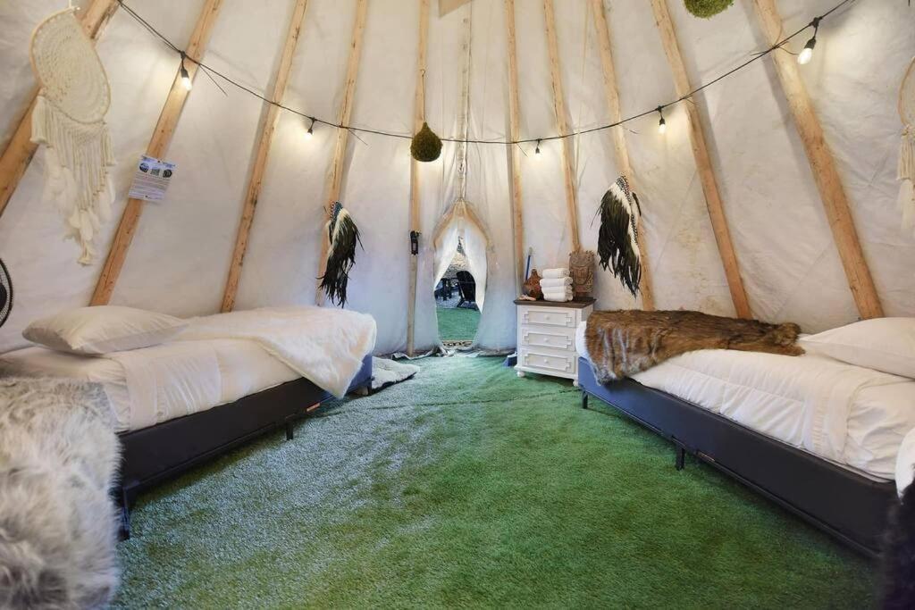 Enchanted Forest Cabin And Teepee! Lights & Laser Show! Private Hot Tub! Unique Stay! Sevierville Buitenkant foto